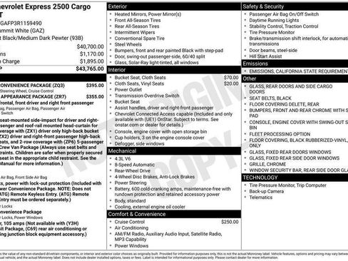 Used 2024 Chevrolet Express 2500 w/ Driver Convenience Package image 2