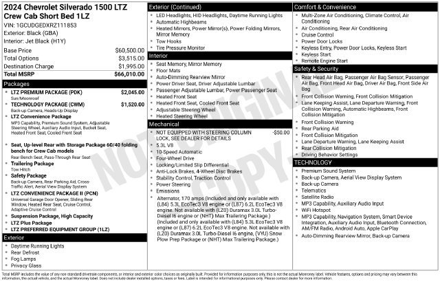 Certified 2024 Chevrolet Silverado 1500 LTZ w/ LTZ Premium Package AWD/4WD image 5