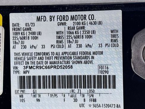 Certified 2023 Ford Bronco Sport Outer Banks w/ Tech Package AWD/4WD image 32
