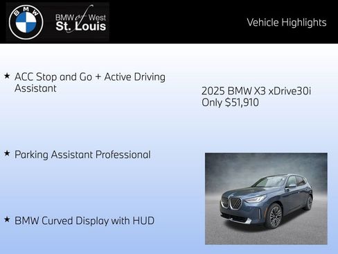 Certified 2025 BMW X3 xDrive30i w/ Premium Package image 24