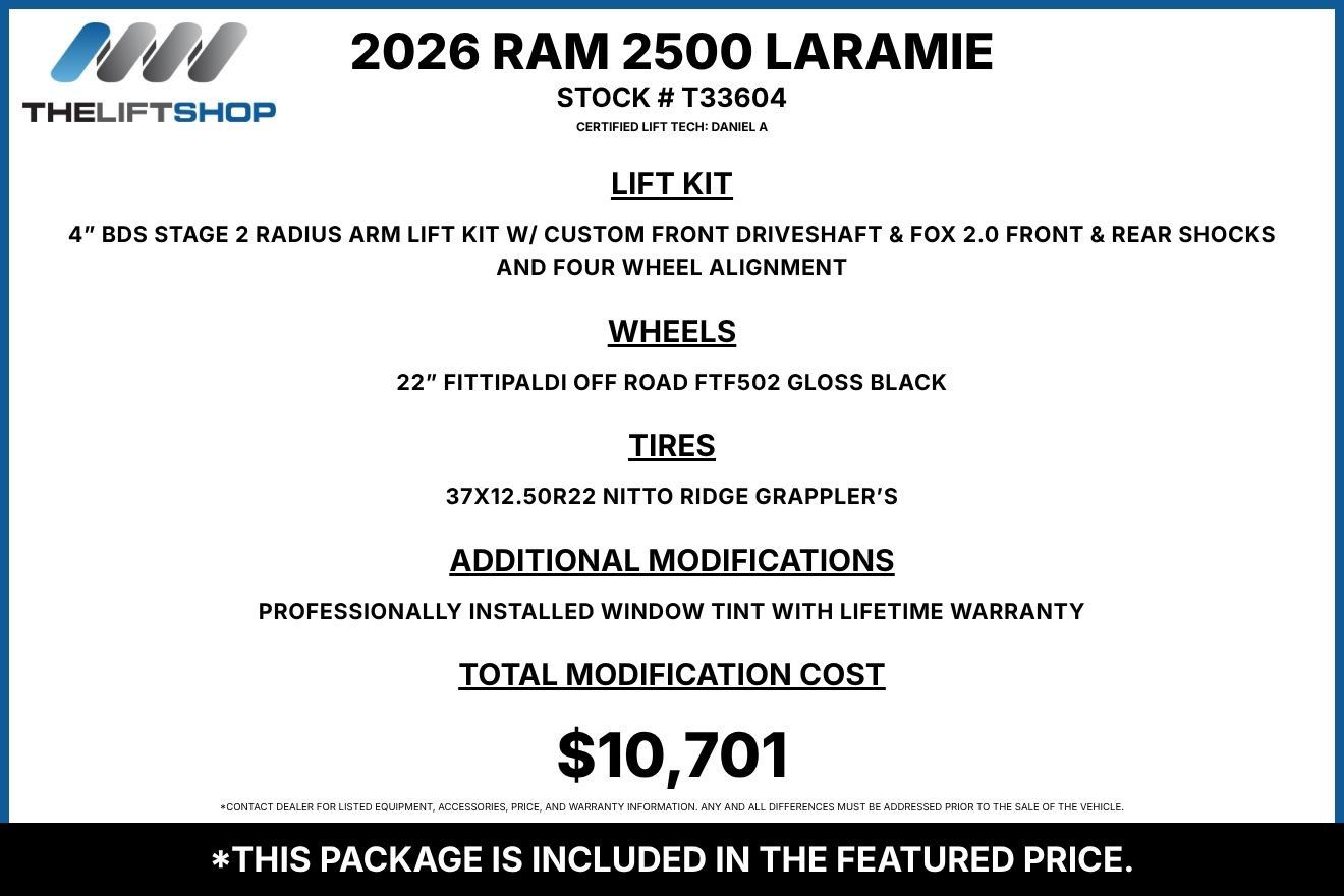 Used 2026 RAM 2500 Laramie AWD/4WD image 2