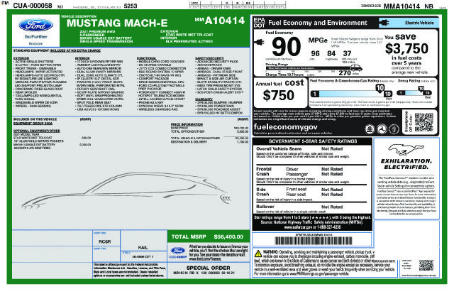 Used 2021 Ford Mustang Mach-E Premium AWD/4WD image 5