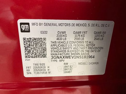 Certified 2022 Chevrolet Equinox RS image 32