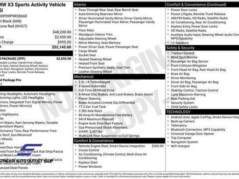 Used 2023 BMW X3 xDrive30i w/ Premium Package image 40