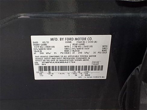 Certified 2021 Ford Edge SEL w/ Convenience Package AWD/4WD image 34