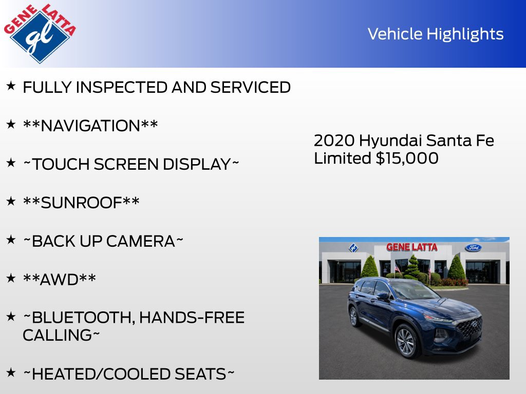 Used 2020 Hyundai Santa Fe Limited w/ Cargo Package AWD/4WD image 35