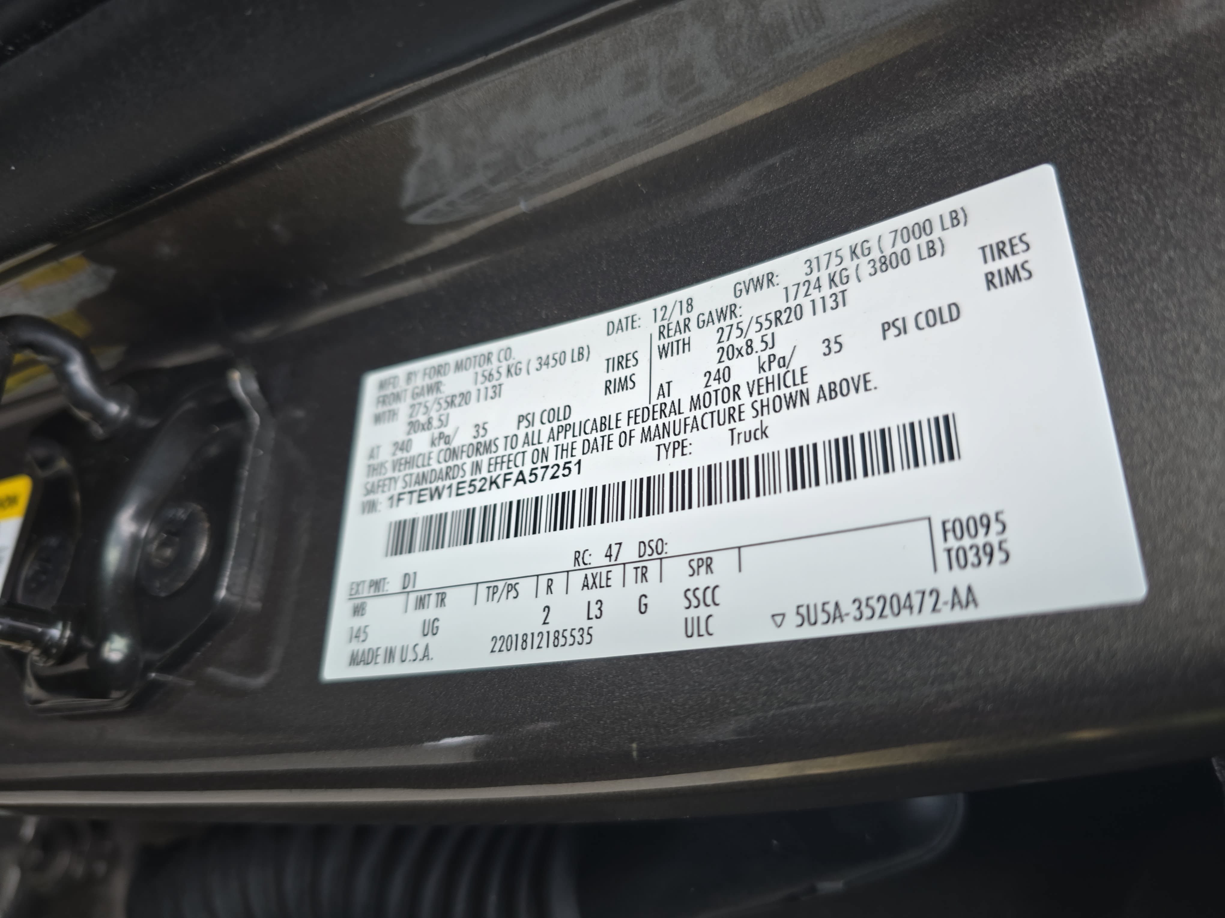 Used 2019 Ford F150 XLT w/ Equipment Group 302A Luxury AWD/4WD image 34