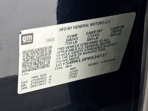 Used 2023 Cadillac Escalade ESV Sport Platinum w/ LPO, ONYX Package image 34