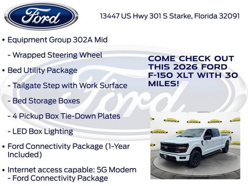 New 2026 Ford F150 XLT w/ Equipment Group 302A MID AWD/4WD image 30