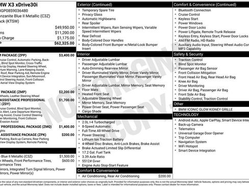 Used 2025 BMW X3 xDrive30i w/ Premium Package image 39