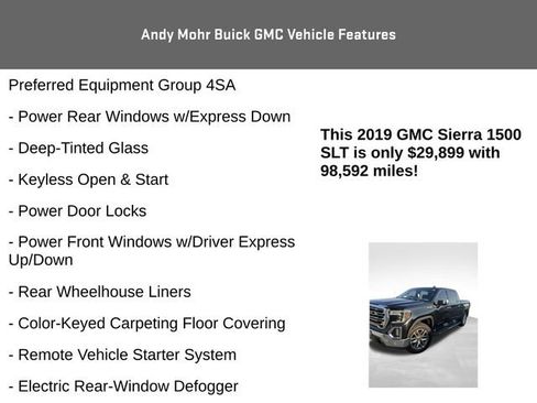 Used 2019 GMC Sierra 1500 SLT w/ SLT Premium Plus Package AWD/4WD image 12