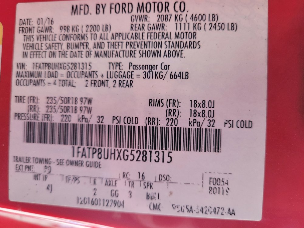 Used 2016 Ford Mustang Premium RWD image 33