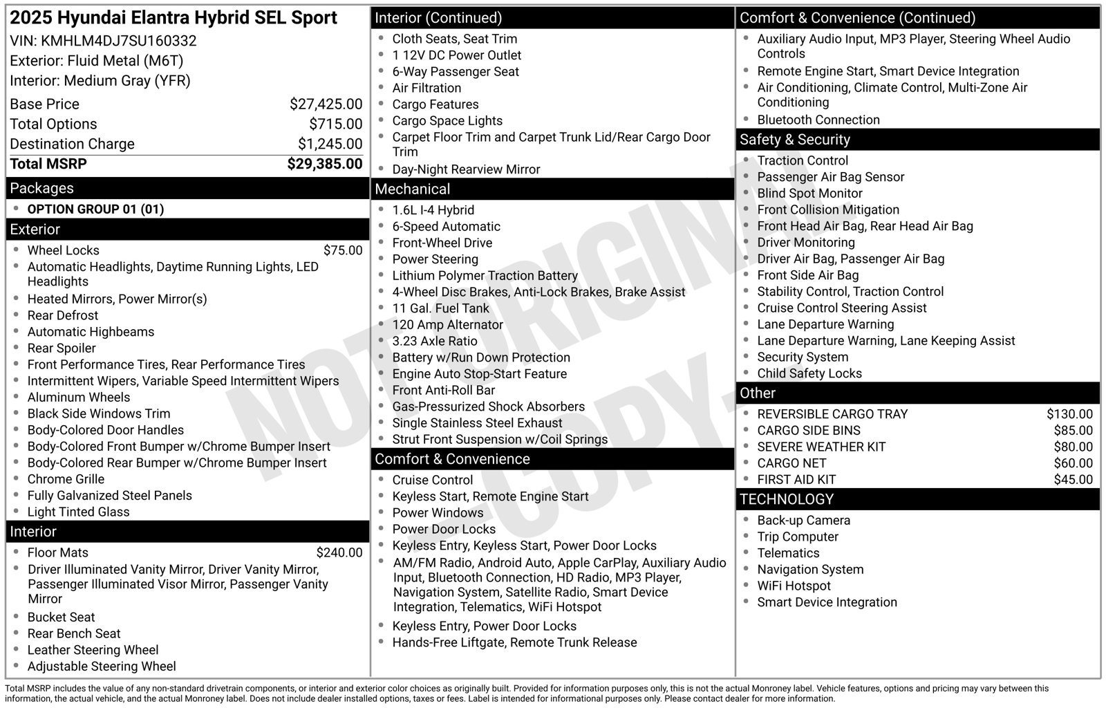 Certified 2025 Hyundai Elantra SEL FWD image 31