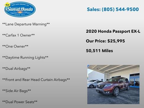 Used 2020 Honda Passport EX-L image 7