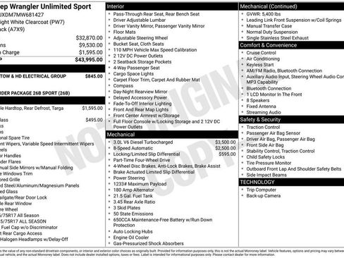 Used 2021 Jeep Wrangler Unlimited Sport AWD/4WD image 5
