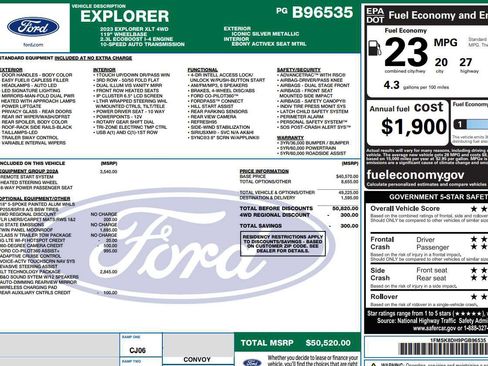 Used 2023 Ford Explorer XLT w/ Equipment Group 202A image 2