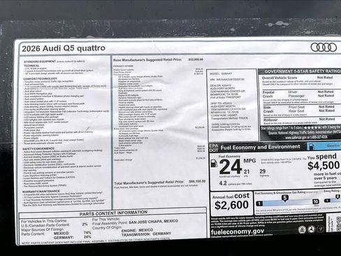 New 2026 Audi Q5 Prestige AWD/4WD image 16