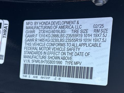 Certified 2025 Honda Odyssey Sport-L image 13