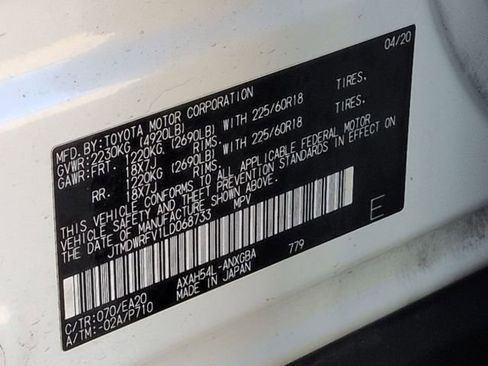 Certified 2020 Toyota RAV4 Limited w/ Limited Grade Weather Package image 34