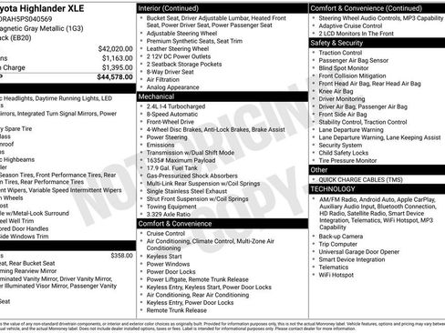 Used 2023 Toyota Highlander XLE FWD image 33