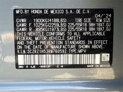 Used 2024 Honda HR-V Sport image 18