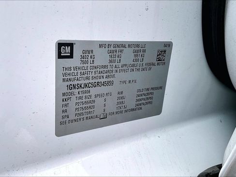 Used 2016 Chevrolet Suburban LTZ AWD/4WD image 3