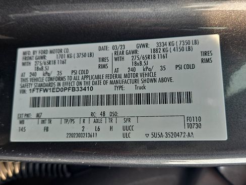 Certified 2023 Ford F150 XLT w/ Equipment Group 302A High AWD/4WD image 22