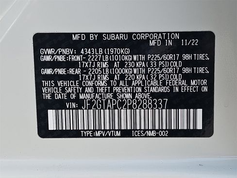 Certified 2023 Subaru Crosstrek 2.0i Premium image 38
