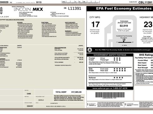 Used 2012 Lincoln MKX AWD image 9