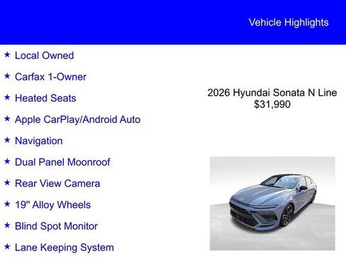 Used 2026 Hyundai Sonata N Line image 2