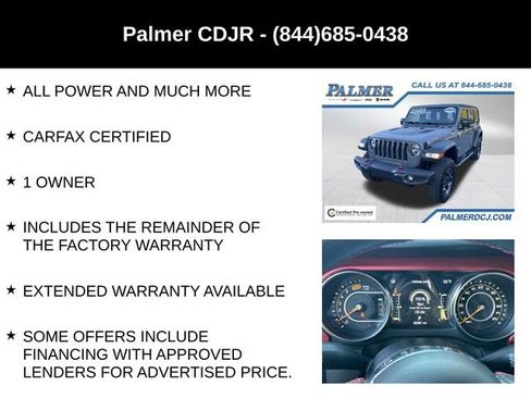 Certified 2023 Jeep Wrangler Unlimited Rubicon w/ Cold Weather Group image 24