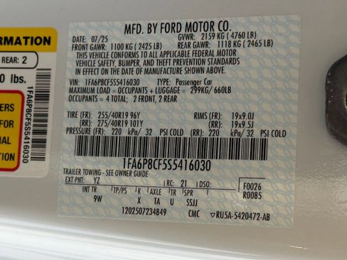 Used 2025 Ford Mustang GT Premium w/ GT Performance Package RWD image 20