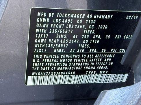 Used 2018 Volkswagen Tiguan Limited w/ Premium Package image 25