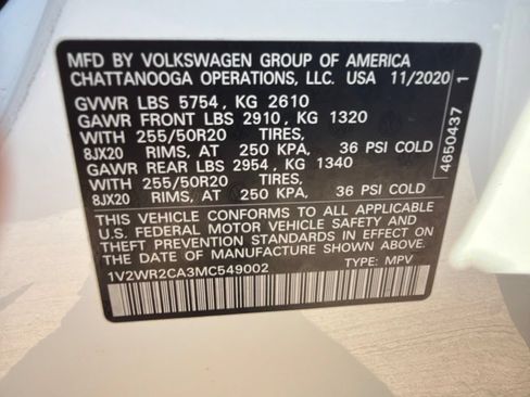 Used 2021 Volkswagen Atlas SE FWD image 25