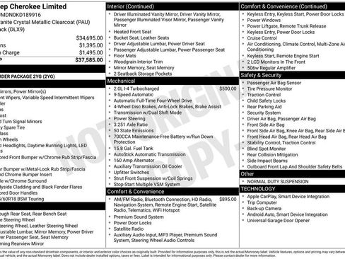 Used 2019 Jeep Cherokee Limited image 15