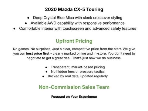 Used 2020 MAZDA CX-5 Touring AWD/4WD image 3