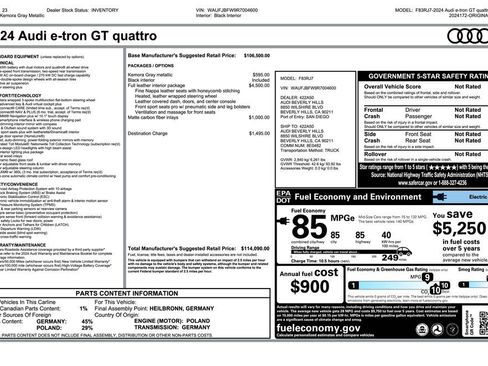Used 2024 Audi e-tron GT Premium Plus image 4