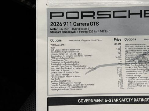 New 2026 Porsche 911 Carrera GTS image 62