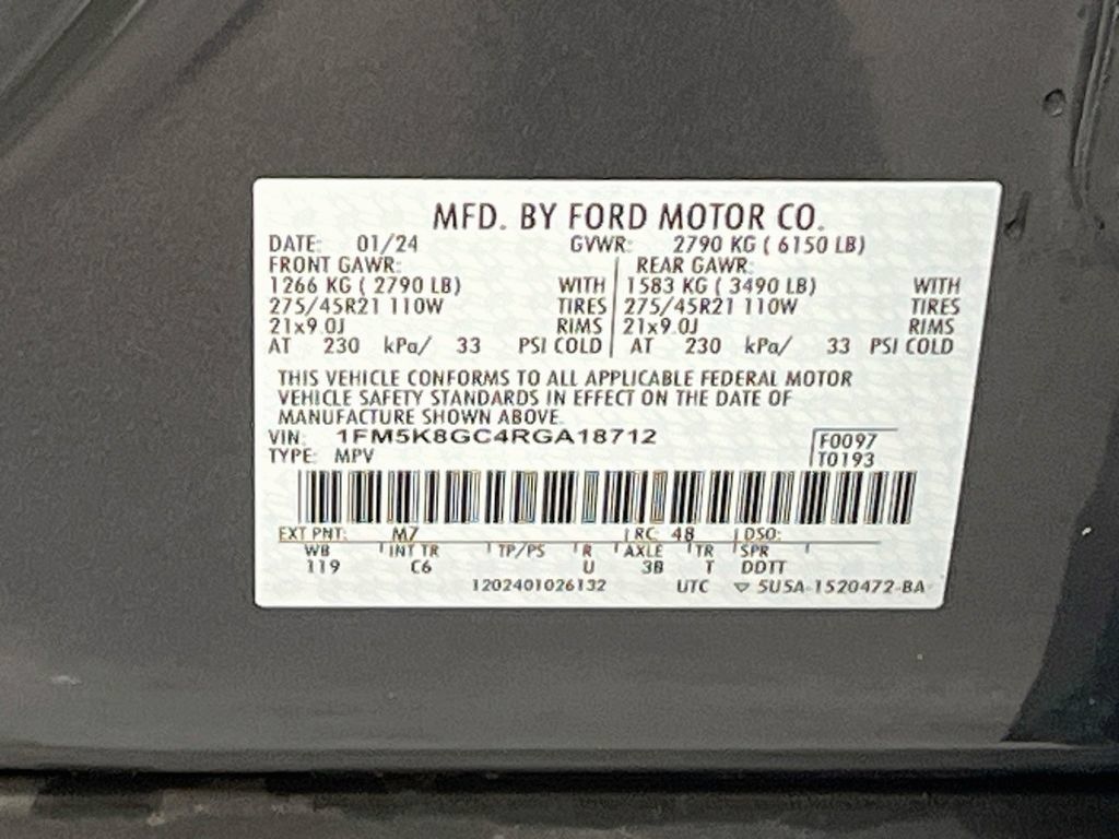 Used 2024 Ford Explorer ST w/ Equipment Group 401A AWD/4WD image 35