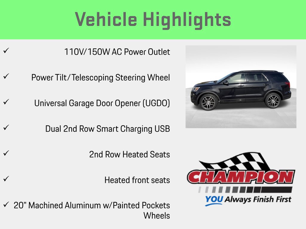 Used 2019 Ford Explorer Sport w/ Equipment Group 401A AWD/4WD image 18