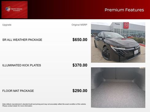 New 2026 Nissan Sentra SR w/ SR All Weather Package FWD image 3
