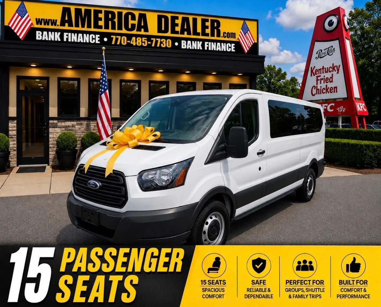 Used 2016 Ford Transit 350 148 Low Roof Wagon RWD image 1