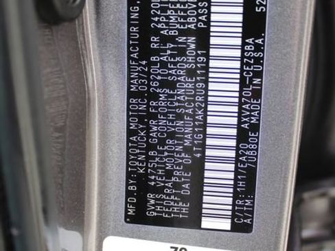Certified 2024 Toyota Camry SE FWD image 34