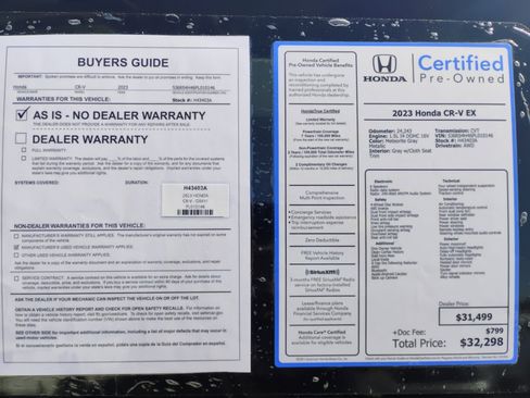 Certified 2023 Honda CR-V EX image 33