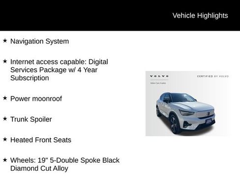 Used 2023 Volvo XC40 Recharge Plus w/ Protection Package Premier image 5