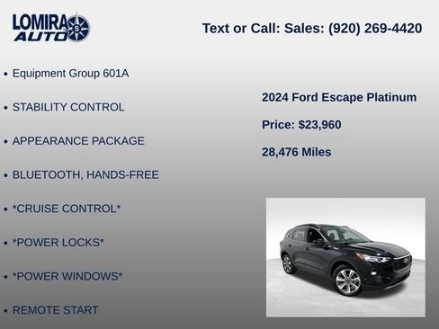 Used 2024 Ford Escape Platinum AWD/4WD image 8