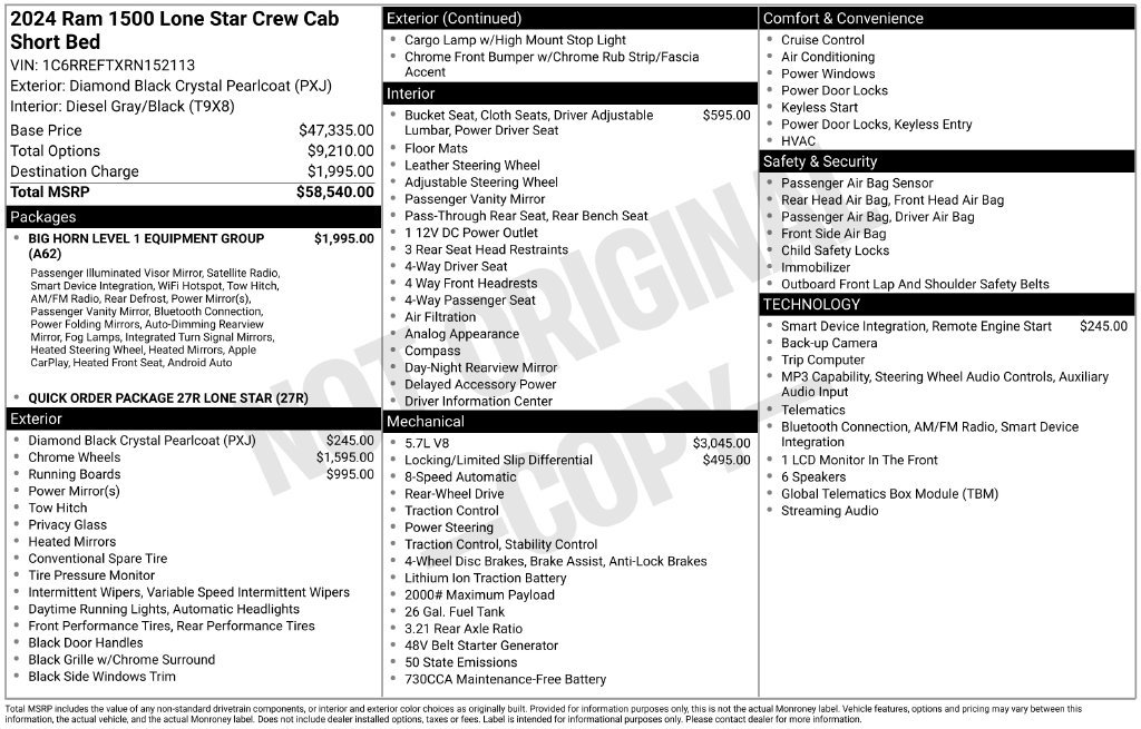 Used 2024 RAM 1500 Lone Star RWD image 9