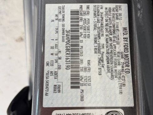 Used 2012 Ford Fusion SEL AWD/4WD image 40