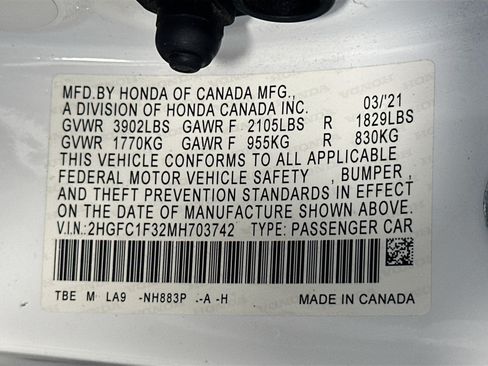 Used 2021 Honda Civic EX image 31