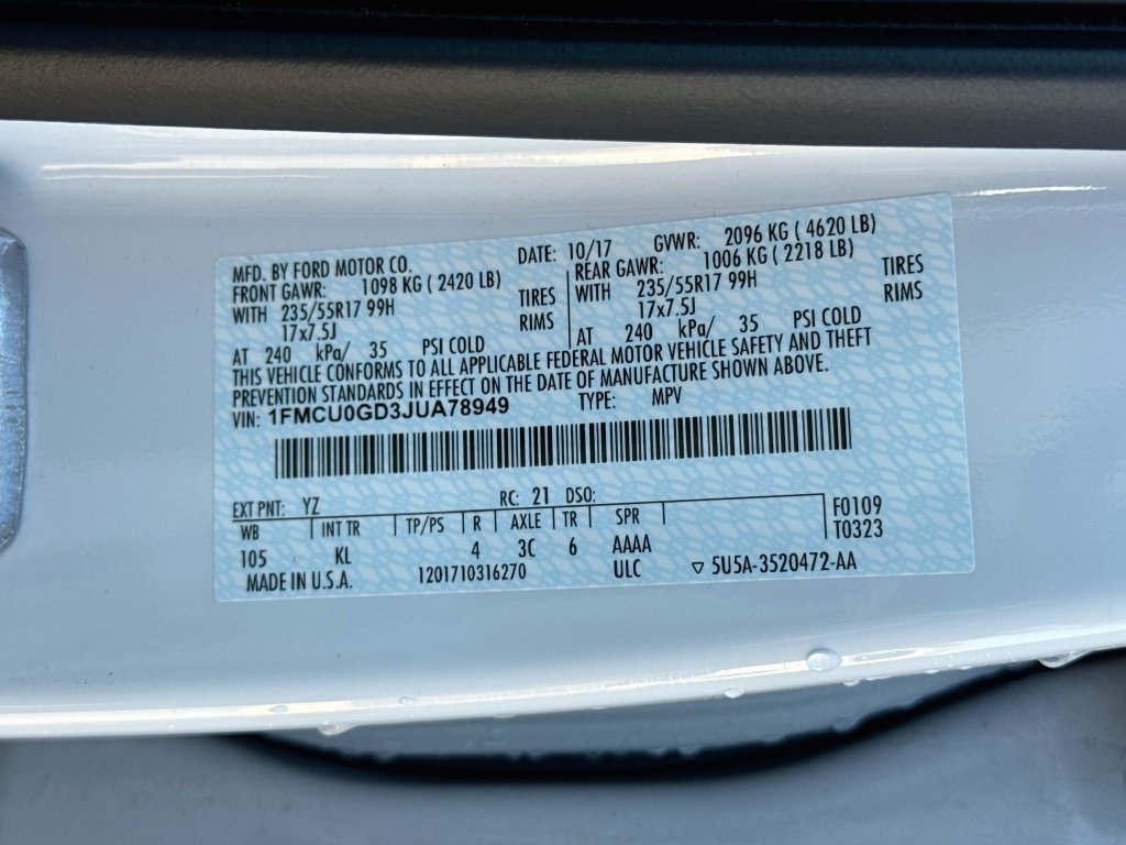 Used 2018 Ford Escape SE FWD image 12